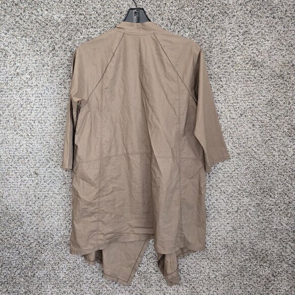 Lafayette 148 Jacket Womens P Petite XS Brown Waterfall Open Front Casual Ladies - Picture 7 of 7